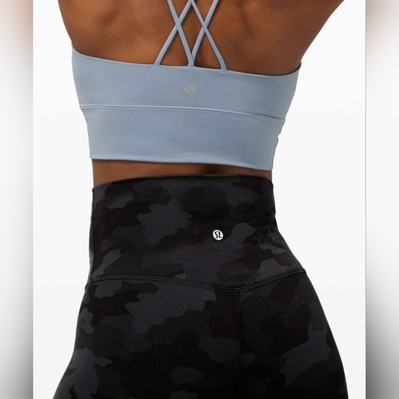 Lululemon Align High-Rise Crop 23" Leggings Black Camo Nulu Size 2 Gym Active - Picture 8 of 9